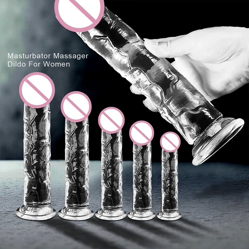 Brinquedos Eróticos Transparentes de Simulação para Mulheres e Gays: Dildos, Massageadores, Dilatadores Anais e Acessórios Exóticos