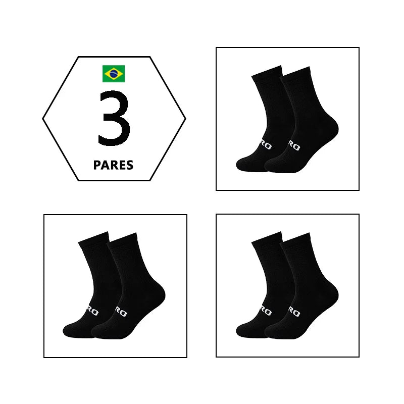 3 Pairs, Breathable Cycling Socks, Anti-slip Yoga Socks, Outdoor Running Socks, Polyester Socks