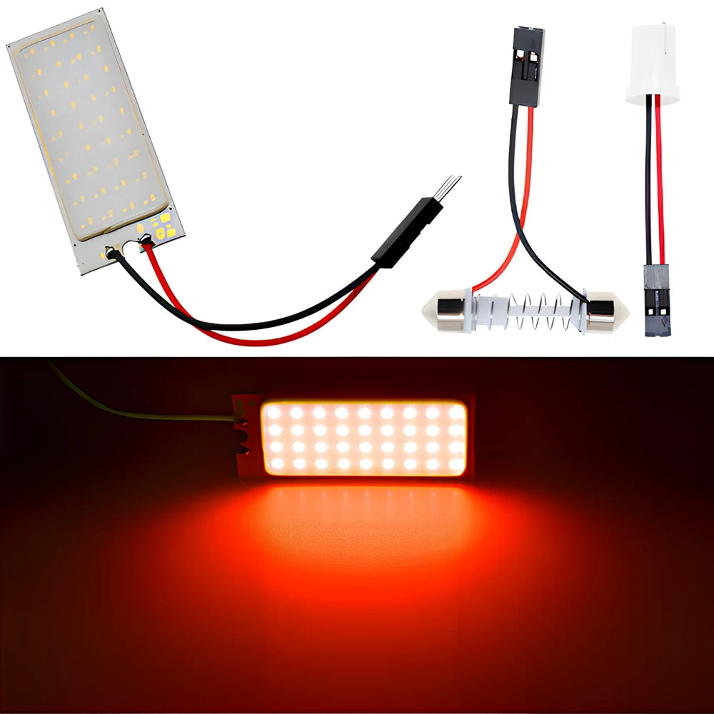 1 unidade Lâmpada LED Automotiva T10 W5W COB 24SMD 36SMD 48SMD para Luz de Posição, Placa, Teto, Leitura e Porta-Malas, Branca