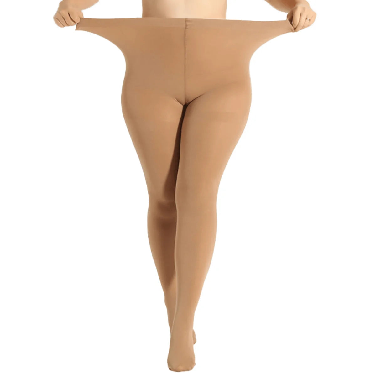 Um design elegante para mulheres primavera outono térmica meia-calça de tom de pele de grandes dimensões LeggingsSocks