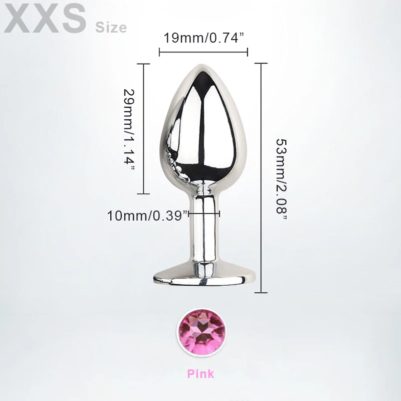 Mini plug anal de metal, dilatador, masturbador, suprimentos para adultos, massageador de próstata, dildo para mulheres, acessórios exóticos.