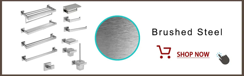 Acessórios de Banheiro em Aço Inoxidável Cromado Polido: Suporte para Toalha, Suporte para Papel Higiênico, Barra para Toalha e Gancho