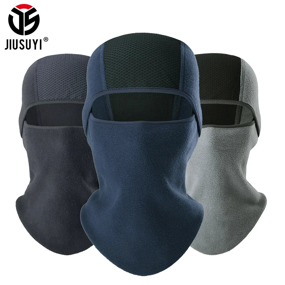 Inverno velo mais quente balaclava boné tempo frio térmico tático capacete forro à prova de vento máscara facial completa capa gorros de esqui dos homens