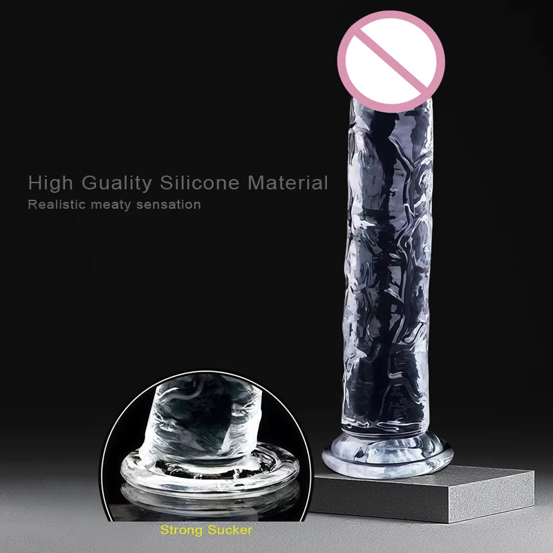 Brinquedos Eróticos Transparentes de Simulação para Mulheres e Gays: Dildos, Massageadores, Dilatadores Anais e Acessórios Exóticos