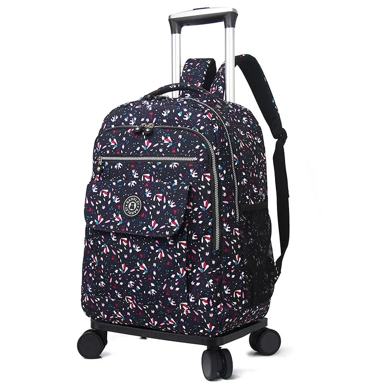 Nova Mala de Viagem de Grande Capacidade com Alça Retrátil, Bolsa de Mão para Viagens de Longa e Curta Distância, Mala de Nyl...