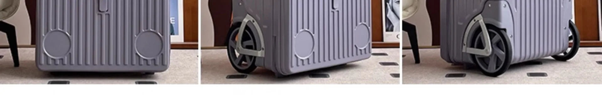 Mala de viagem com abertura lateral para bagagem de mão Mala de viagem com rodas super grandes Mala de mão de 20 polegadas Ij¢عات