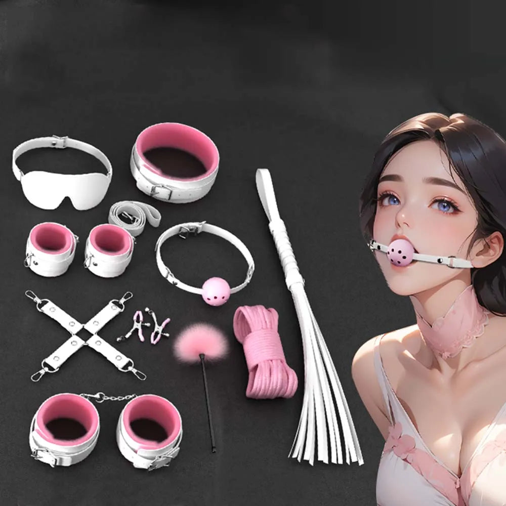 Brinquedos sexuais para mulheres bdsm casais sexuais kit acessórios eróticos algemas para sessão anal plug sexo jogo adulto brinquedos sexy sexyshop