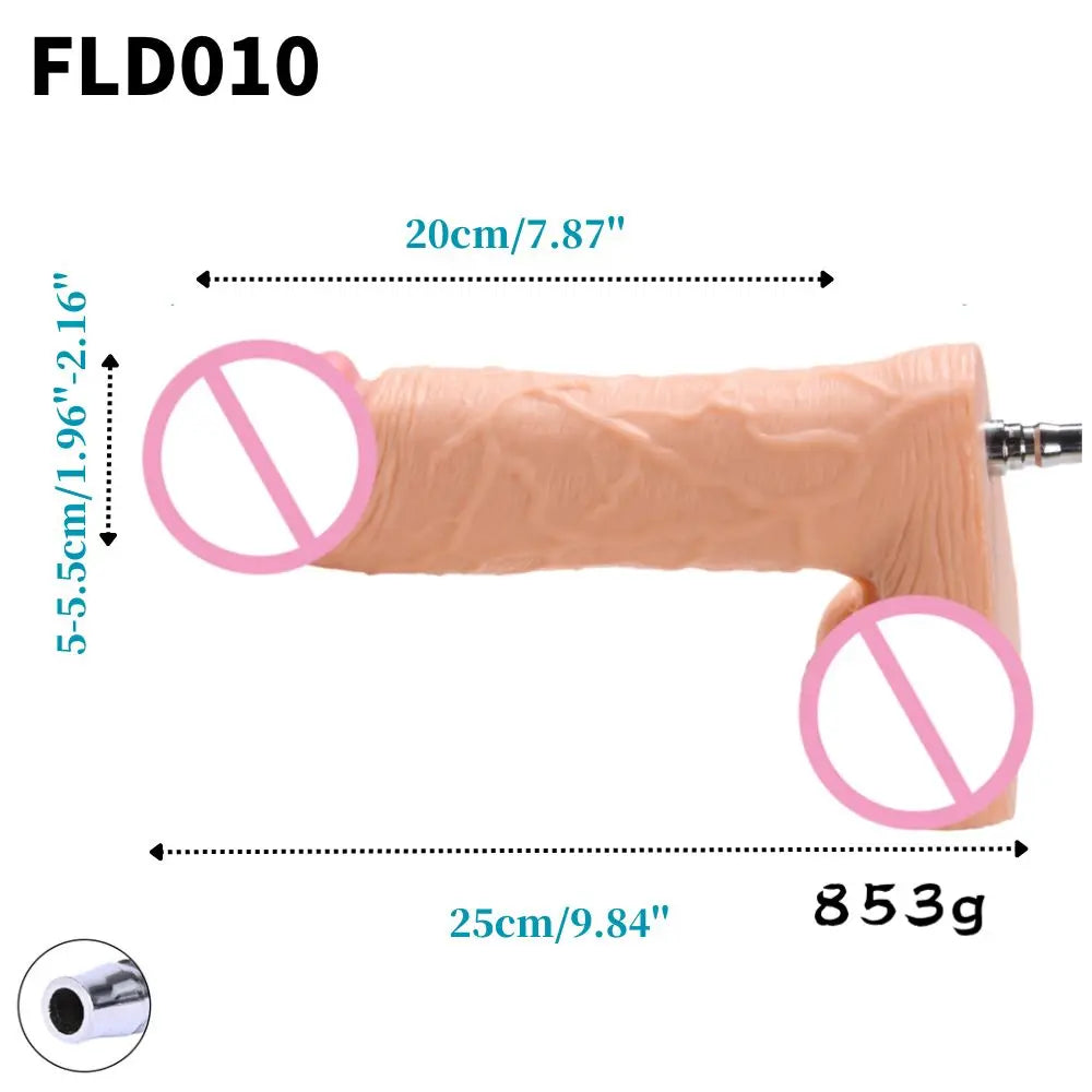 ROUGH BEAST Acessórios para Máquinas Sexuais: Dildos Grandes Pretos de Cor de Pele para Máquinas Vac-u-lock, compatíveis com máquinas de lojas.