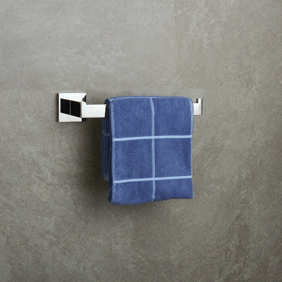 Acessórios de Banheiro em Aço Inoxidável Cromado Polido: Suporte para Toalha, Suporte para Papel Higiênico, Barra para Toalha e Gancho