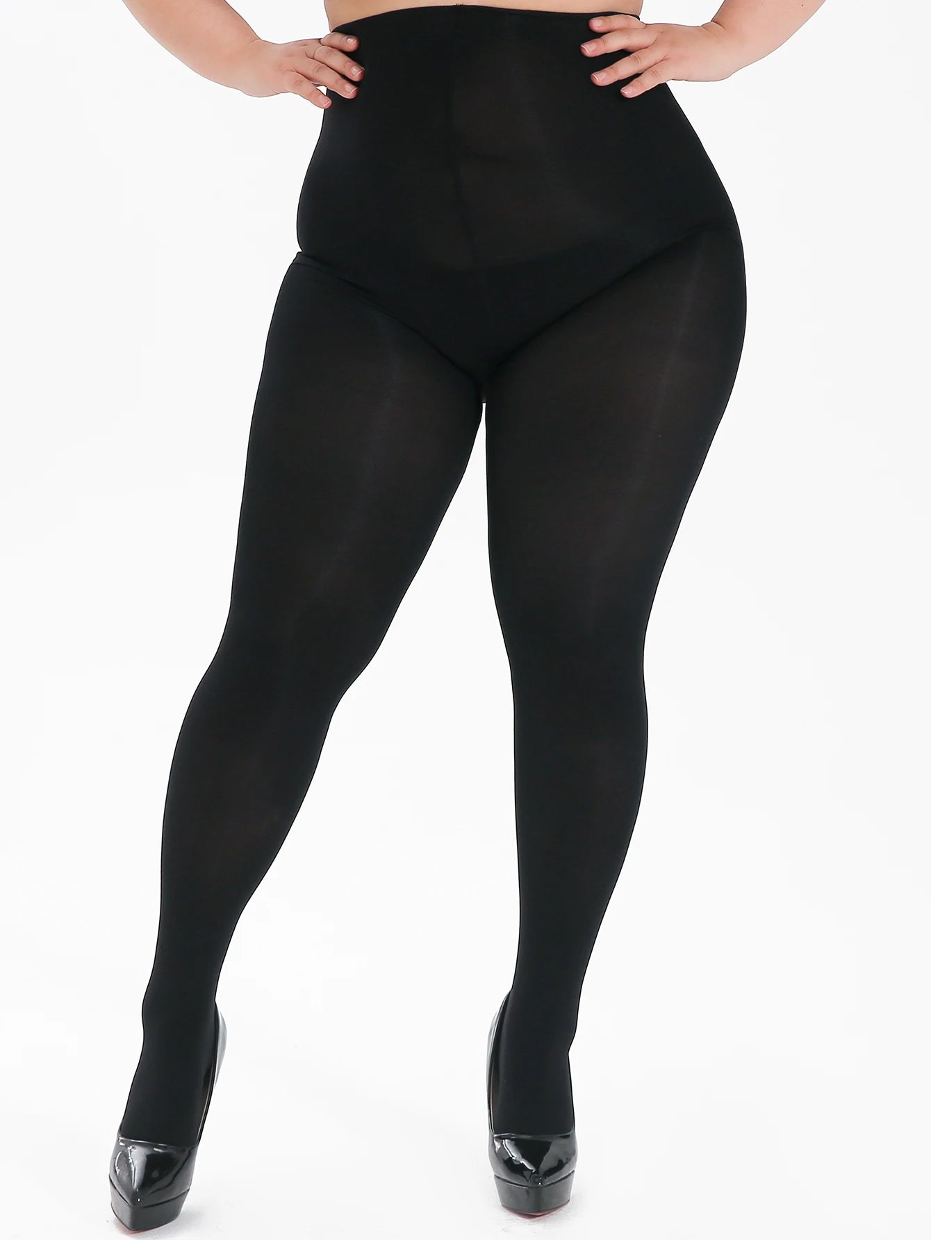 Um design elegante para mulheres primavera outono térmica meia-calça de tom de pele de grandes dimensões LeggingsSocks