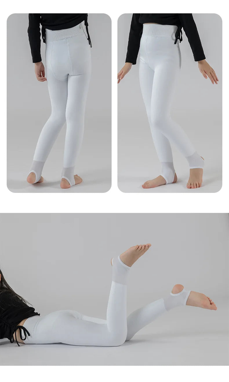 Alta qualidade inverno pele meninas leggings grosso veludo crianças calças quentes cintura elástica algodão crianças meninas pantalone