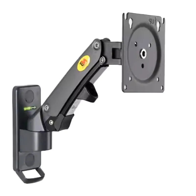 Nb f120 17-27 "alumínio gs mola de gás 360 girar movimento completo tv suporte de montagem na parede monitor lcd suporte de montagem na parede suporte de tela