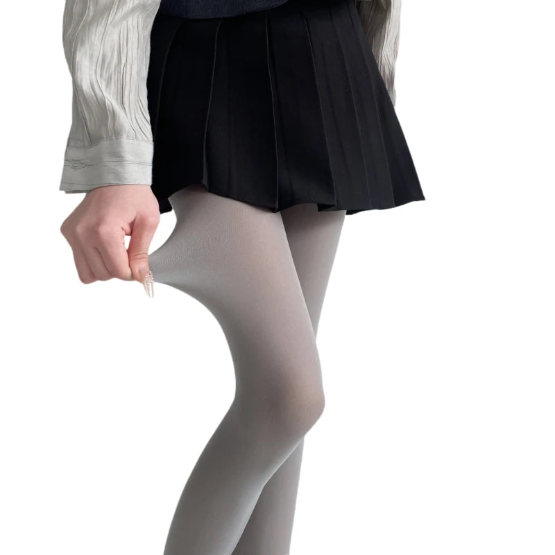 Nova Coleção Primavera 2025: Meias-Calças Femininas de Veludo Opaco 80D, Coloridas e Elásticas, Cores Vibrantes (Dopamine Colors)