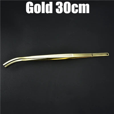 Pinça de cozinha e barra de aço inoxidável, pinça para alimentos, cozinha, pinça médica, cobre/ouro/preto, ferramenta de barra banhada