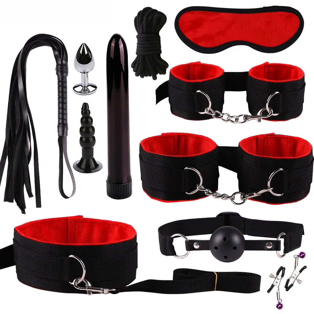Brinquedos Sexuais para Mulheres, Kit BDSM para Casais, Acessórios Eróticos, Algemas para Sessões, Plug Anal, Jogos Sexuais, Brinquedos Sexy para Adultos, Loja Sexy