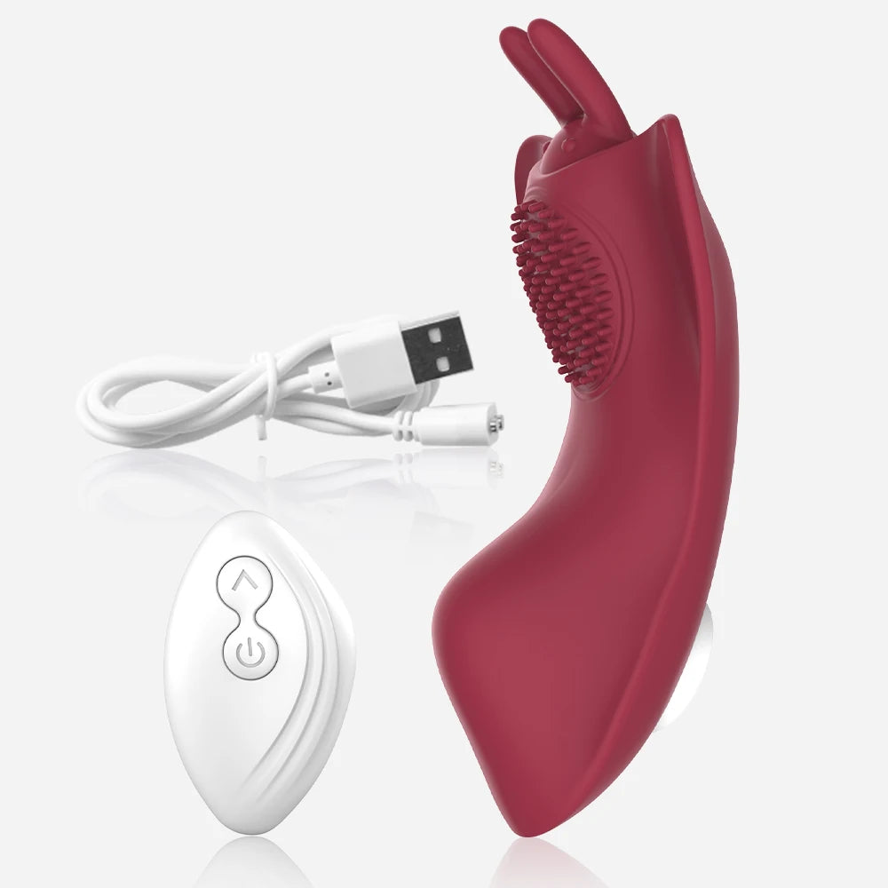 Vibrador de clitóris borboleta para mulheres mini estimulador de clitóris calcinha controle remoto sem fio feminino vibro bens adultos brinquedos sexuais loja