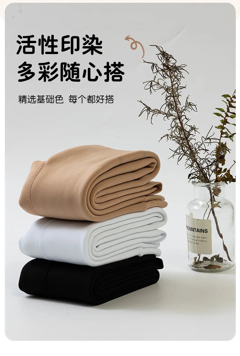 Alta qualidade inverno pele meninas leggings grosso veludo crianças calças quentes cintura elástica algodão crianças meninas pantalone