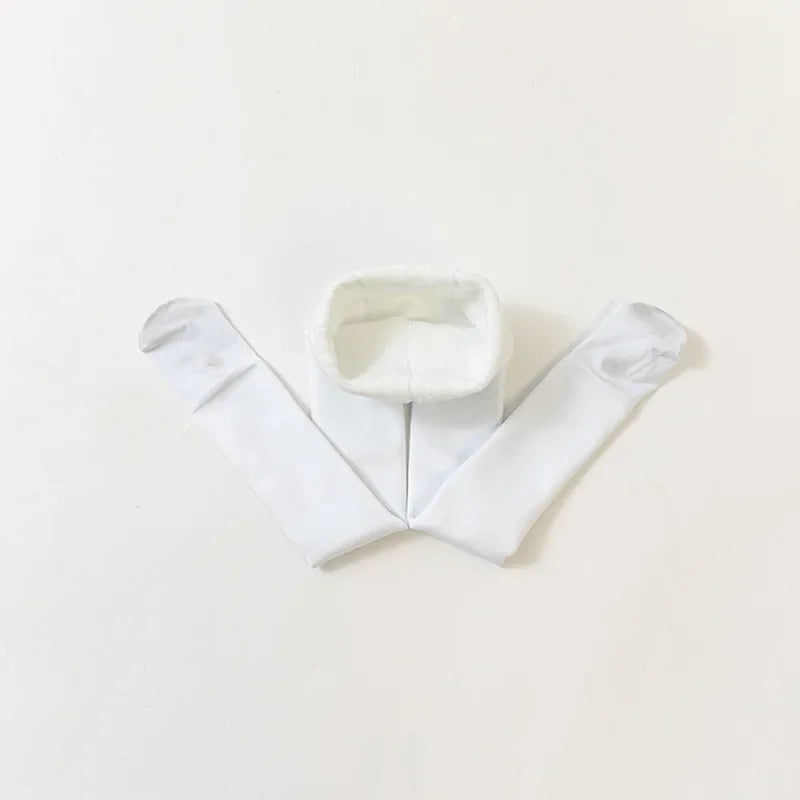 Alta qualidade inverno pele meninas leggings grosso veludo crianças calças quentes cintura elástica algodão crianças meninas pantalone