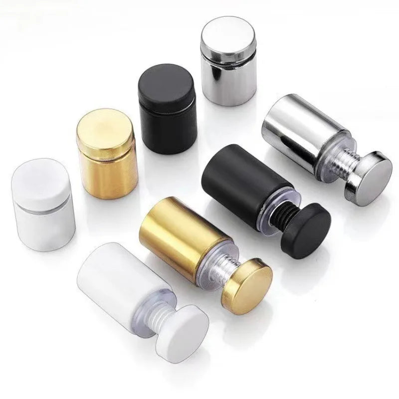 4 pcs 12/16/19/25 acrylic photo frame glass sign standoff nail wall mount holder standoff stainless steel advertising screw fastener