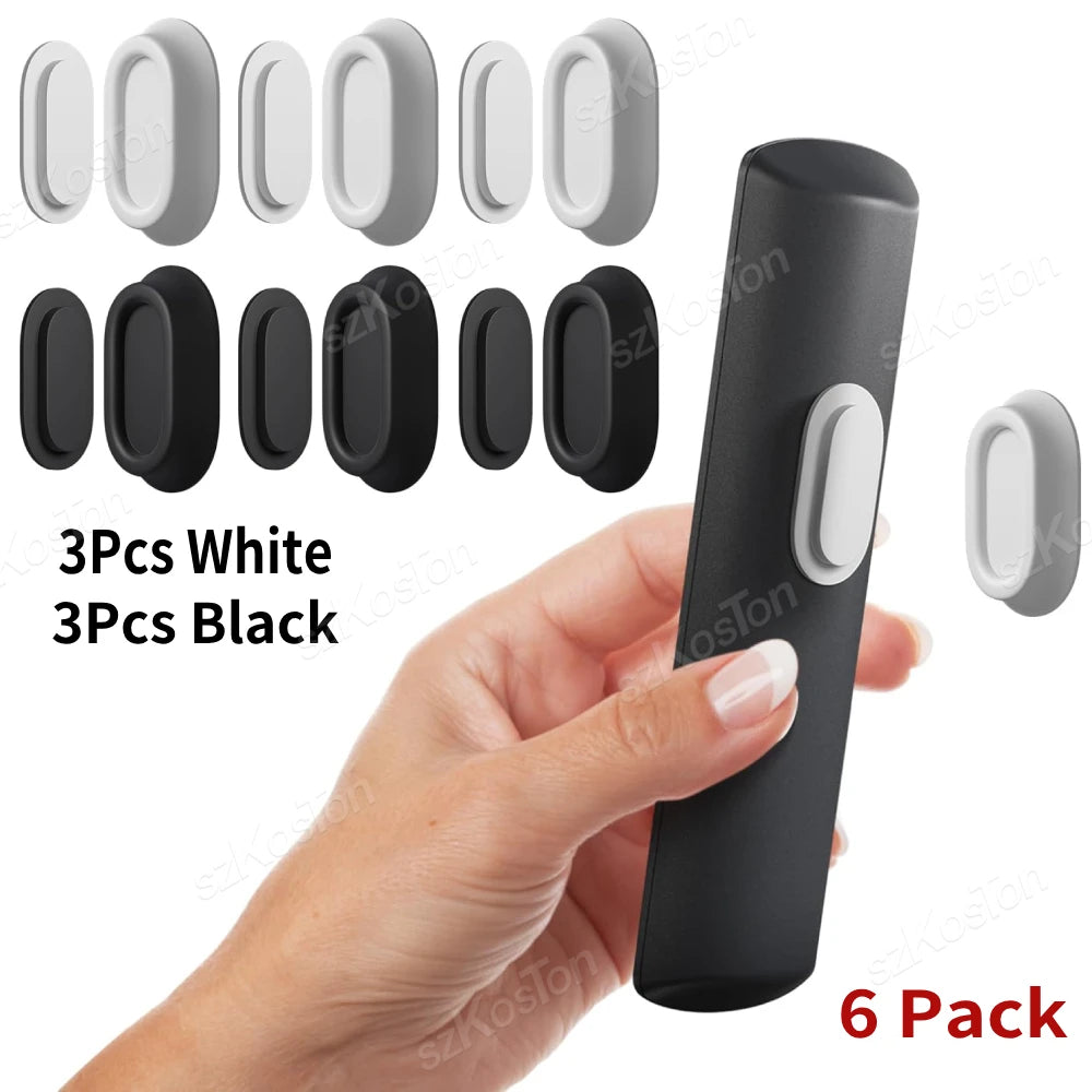 Magnetic Remote Control Holder, No-Drill Self-Adhesive Wall Mount for TV Remote