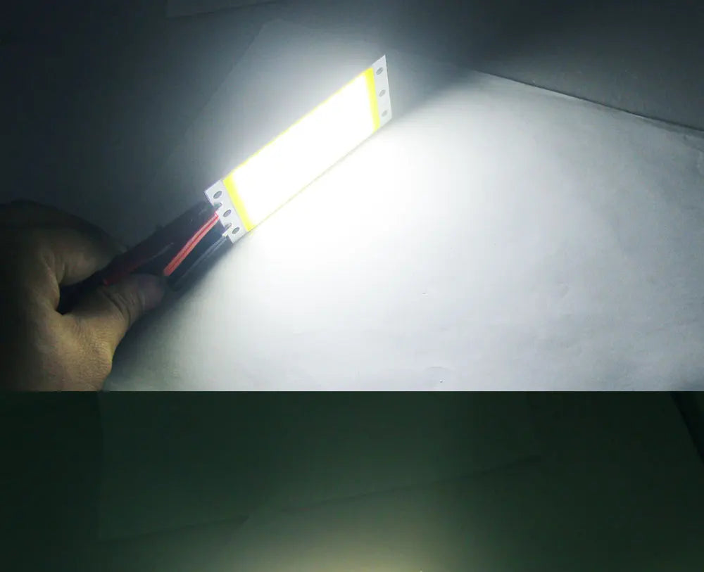 94x50mm 15w cob led módulo de lâmpada de tira de luz dc 12v 1600lm ultra brilhante quente branco fresco azul chip cob a bordo matriz lâmpada led