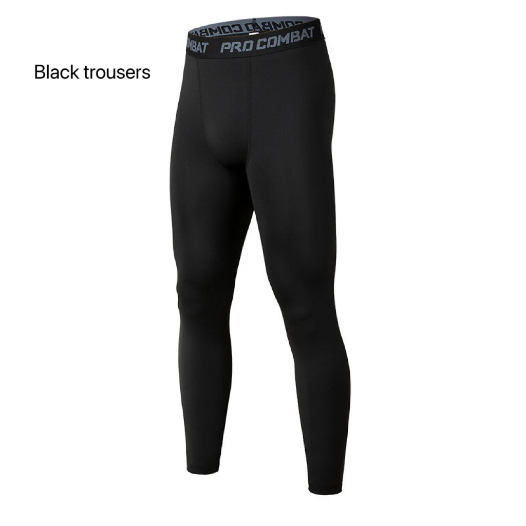 Calças de compressão masculinas calças justas leggings para corrida treinamento esporte fitness secagem rápida ajuste joggings treino shorts ativos