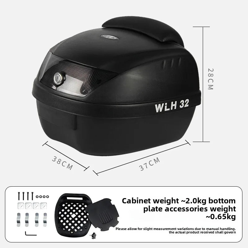 32l almofada da motocicleta tour caixa de cauda wlh e32 caixa de bagagem da motocicleta caso superior multifuncional scooter bagagem tempeфры Для humaтоцикла