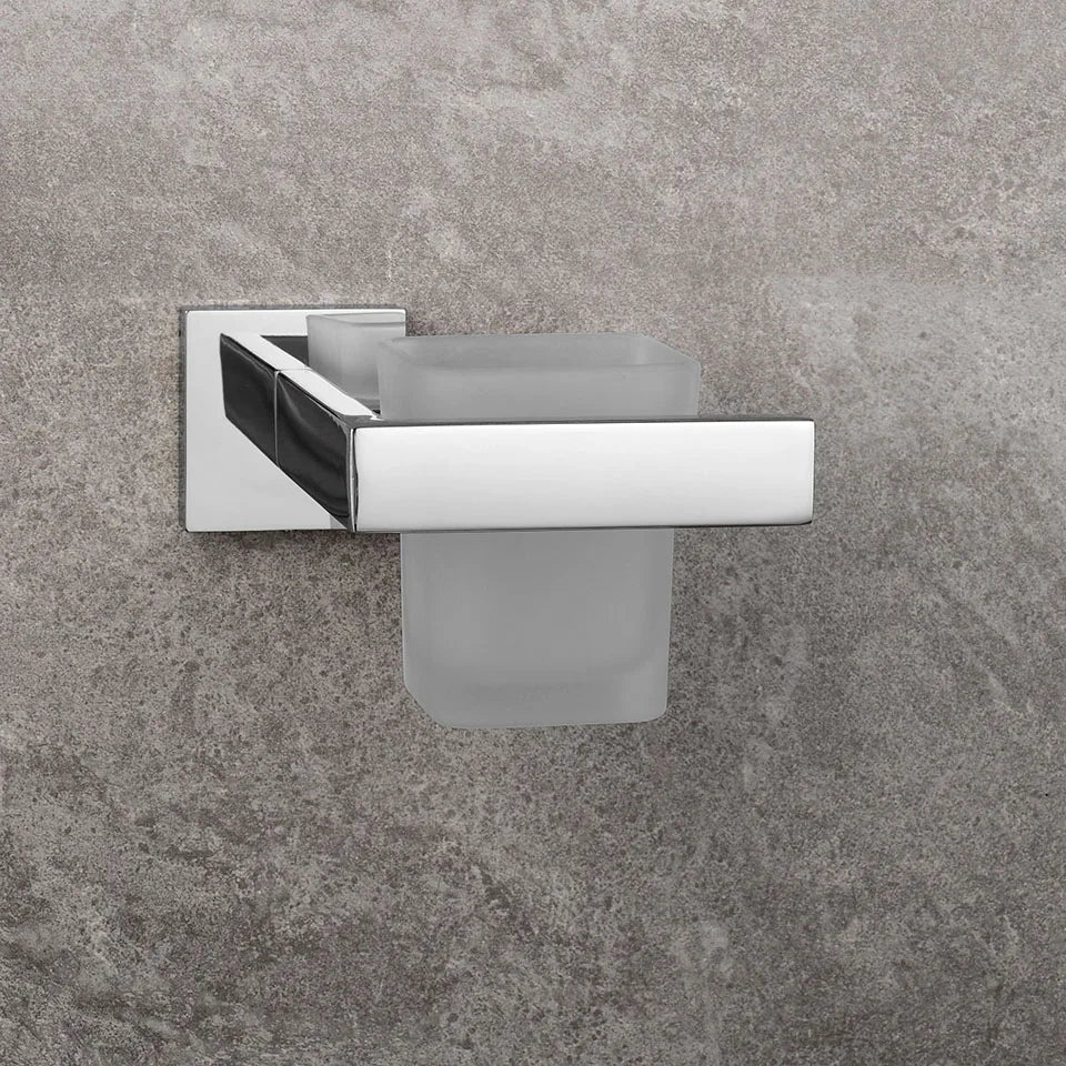 Acessórios de Banheiro em Aço Inoxidável Cromado Polido: Suporte para Toalha, Suporte para Papel Higiênico, Barra para Toalha e Gancho