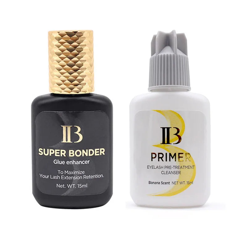 1 garrafa ibeauty super bonder banana primer extensão de cílios falsos secagem rápida longa duração coreia impulsionador forte adesivo suprimentos