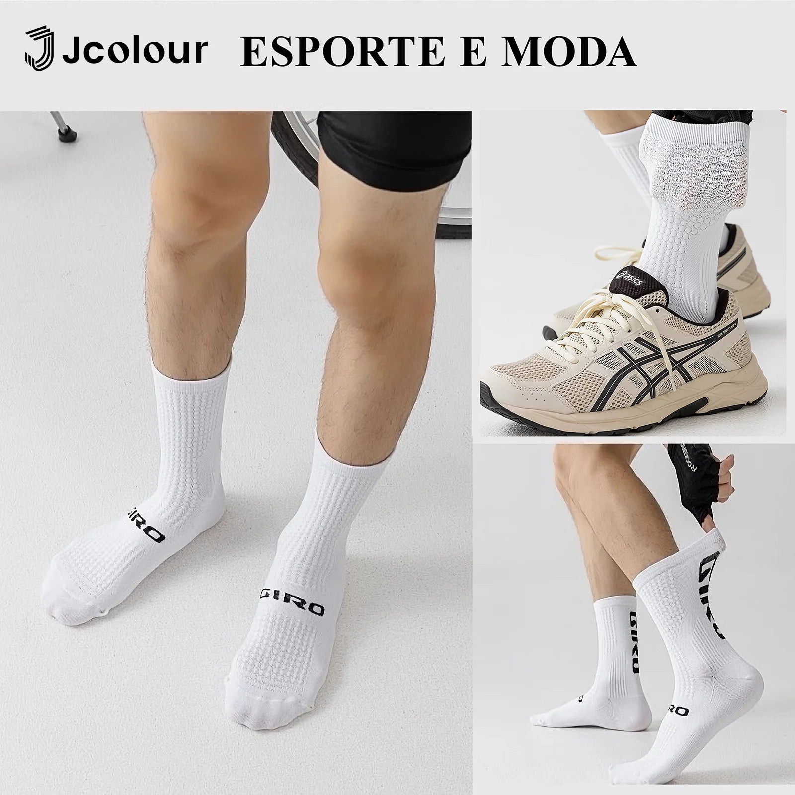 3 Pairs, Breathable Cycling Socks, Anti-slip Yoga Socks, Outdoor Running Socks, Polyester Socks