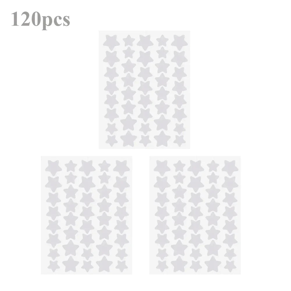 40 pçs/120 pçs colorido pe espinha remendos bonito em forma de estrela espinha capa adesivo invisível espinha capa remoção espinha remendo