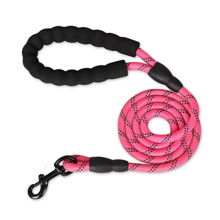 Pet Dog Leash Noite Reflexão Ao Ar Livre Multicolor Corda Redonda Para Big Small Medium Large Dog Drag Pull Tow Leash Acessórios Do Cão