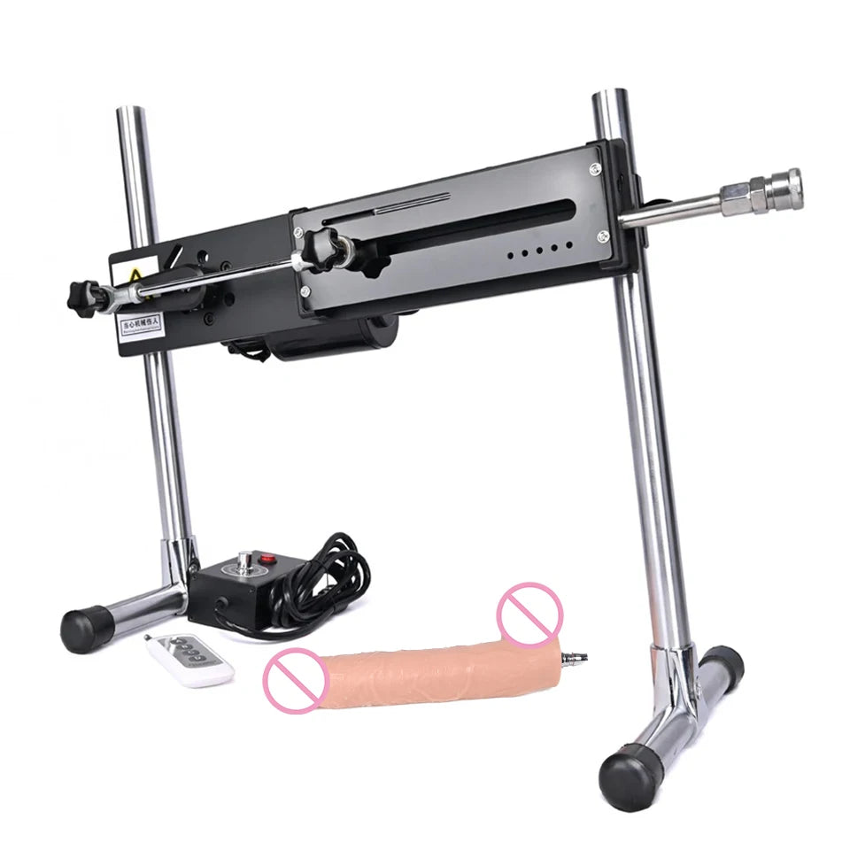 Máquina sexual silenciosa ROUGH BEAST para adultos, pistola de bombeamento, máquina de amor com controle remoto com vibrador para masturbação masculina e feminina