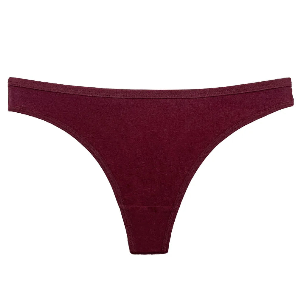 5 pçs/set calcinha de algodão g-string calcinha feminina sexy lingerie feminina tanga para mulher cor sólida calcinha íntima