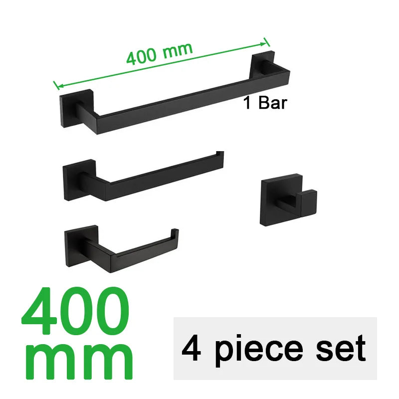 Preto fosco hardware do banheiro 304 aço inoxidável toalheiro suporte de papel higiênico suporte de sabão líquido barra de toalha acessórios de banheiro