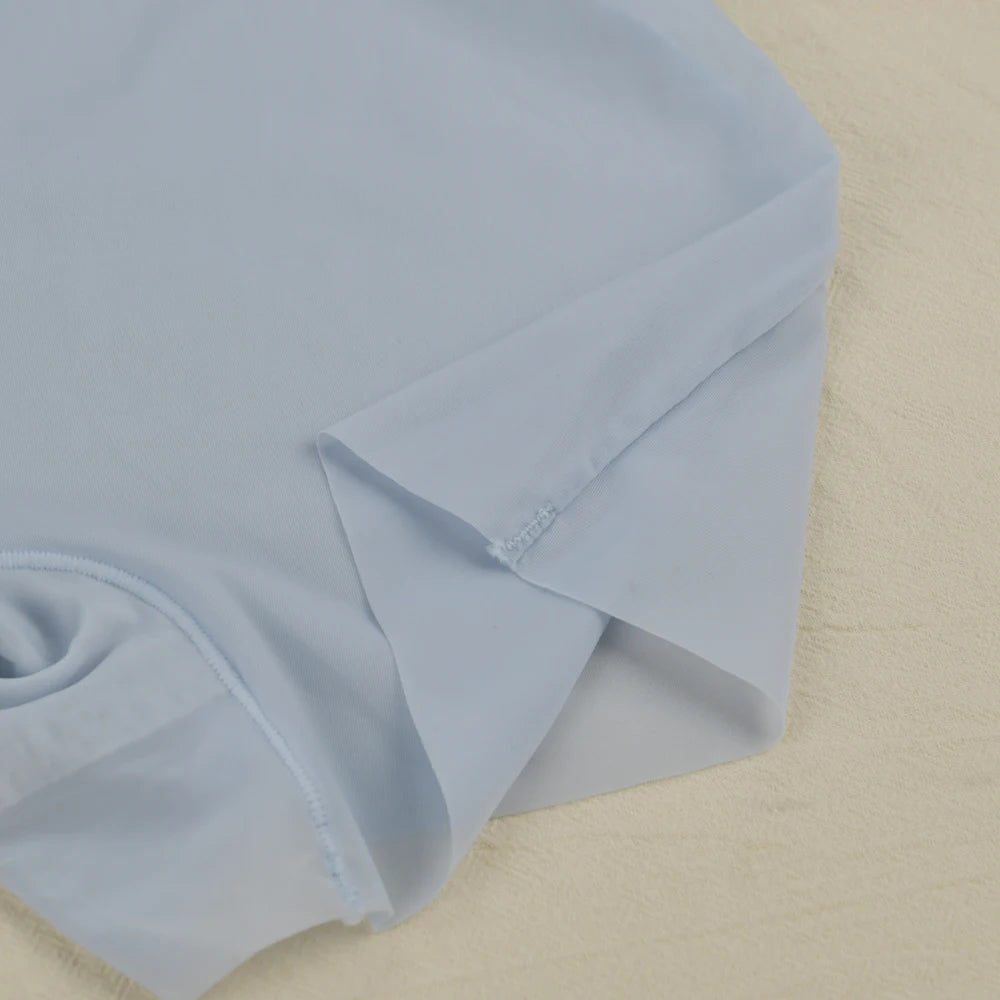 1pc verão gelo seda ultra-fino boxer roupa interior feminina sem costura calcinha de cintura alta plus size secagem rápida feminino calças curtas de segurança