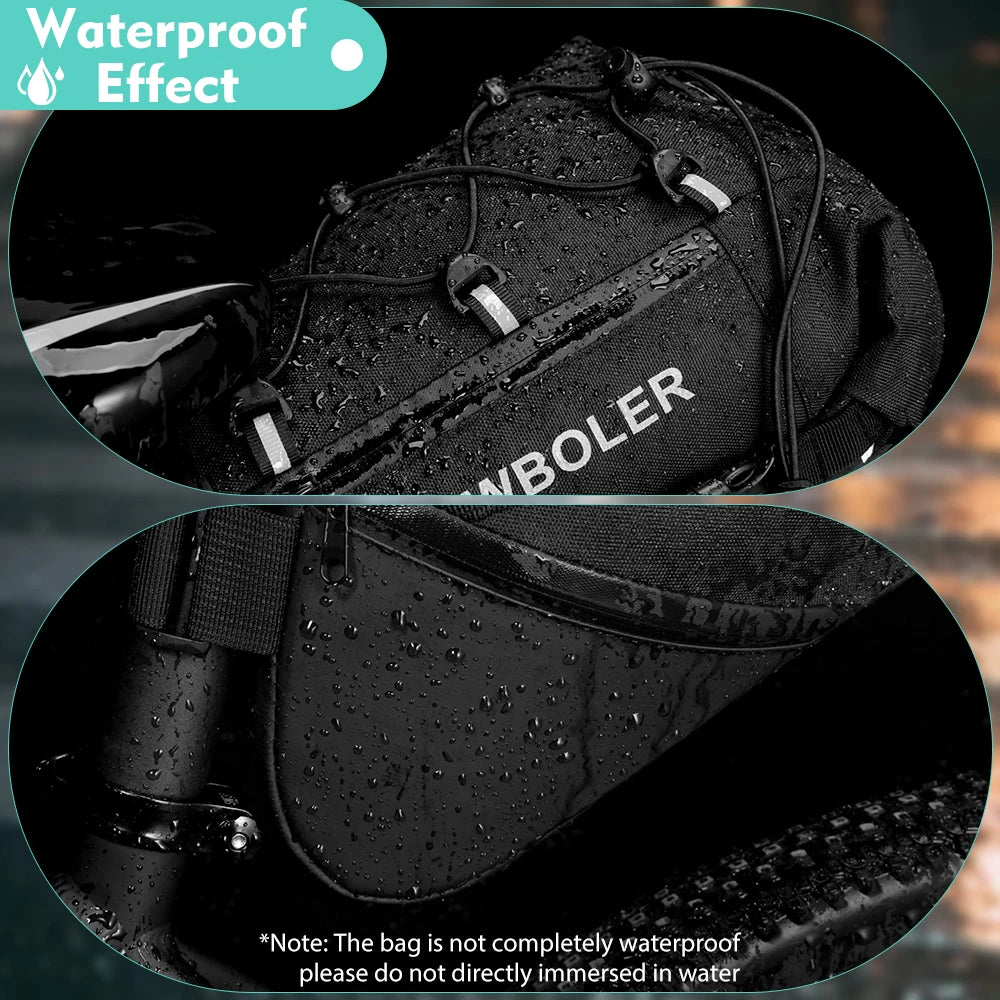Newboler 15l grande capacidade saco de bicicleta à prova dwaterproof água alforje ciclismo saco cauda mtb dobrável saco traseiro bagagem da bicicleta estrada