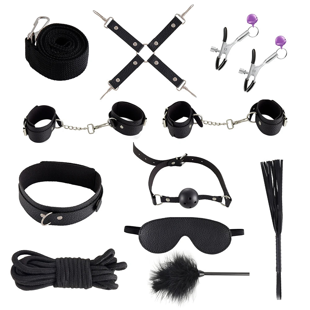 Brinquedos sexuais para mulheres bdsm casais sexuais kit adulto brinquedos sexy sexyshop acessórios eróticos algemas para sessão anal plug sexo jogo