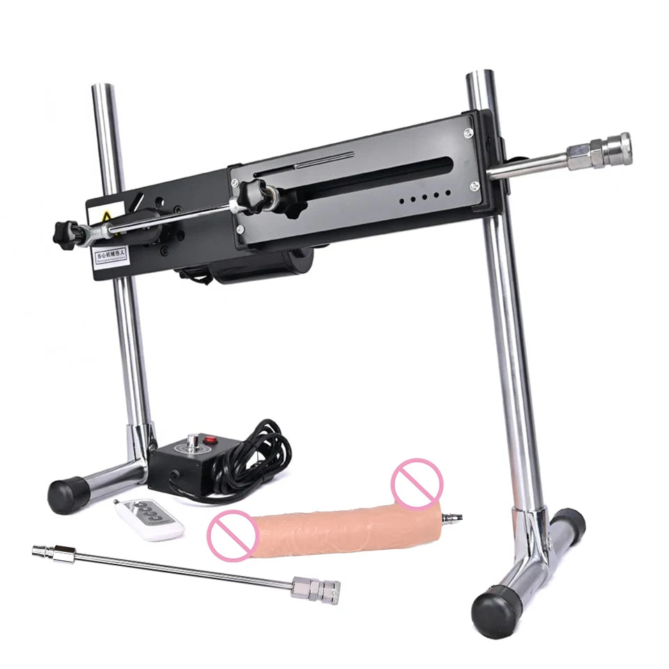 Máquina sexual silenciosa ROUGH BEAST para adultos, pistola de bombeamento, máquina de amor com controle remoto com vibrador para masturbação masculina e feminina