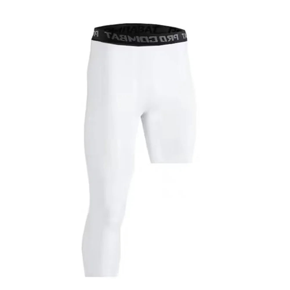Calças de compressão masculinas calças justas leggings para corrida treinamento esporte fitness secagem rápida ajuste joggings treino shorts ativos
