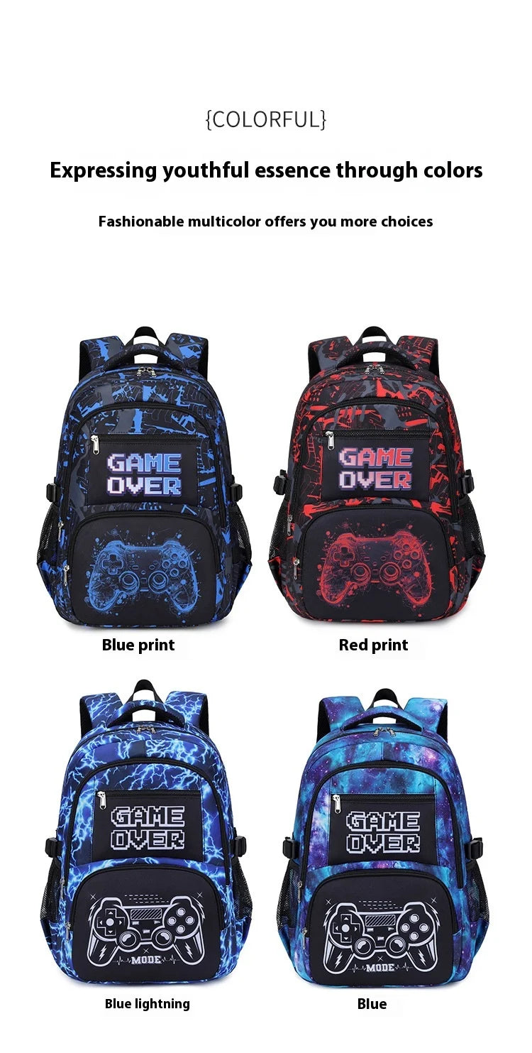 Mochila para menino com lancheira e estojo de lápis 3 peças bolsas escolares para meninos para estudantes do ensino fundamental meninos adolescentes