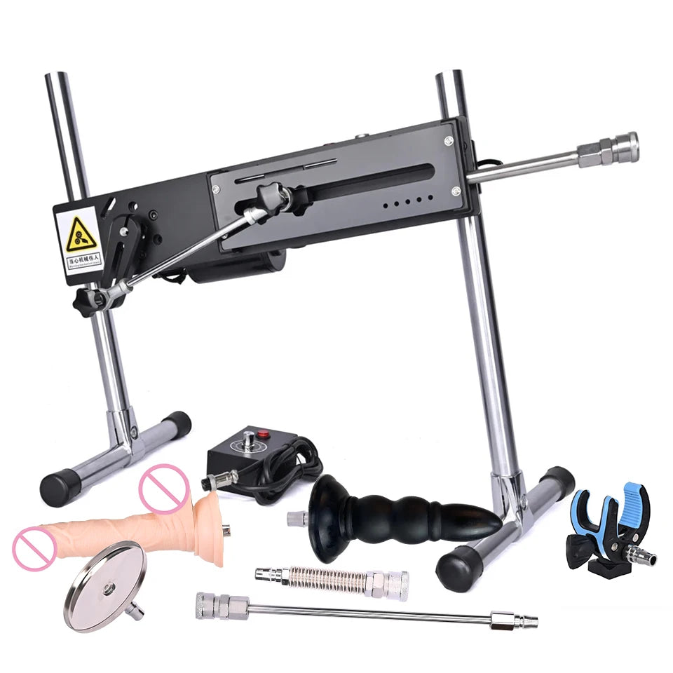 Máquina sexual silenciosa ROUGH BEAST para adultos, pistola de bombeamento, máquina de amor com controle remoto com vibrador para masturbação masculina e feminina