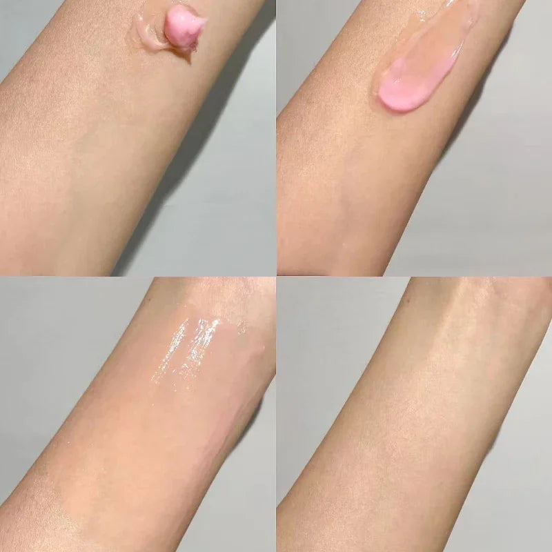 Creme de Colágeno Rosa PDRN com Niacinamida para Tom de Pele Irregular, Hidratante Facial Leve e Não Oleoso