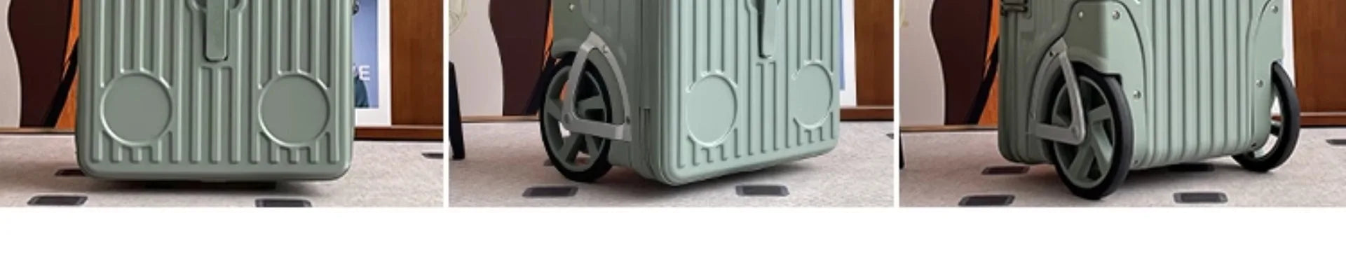 Mala de viagem com abertura lateral para bagagem de mão Mala de viagem com rodas super grandes Mala de mão de 20 polegadas Ij¢عات