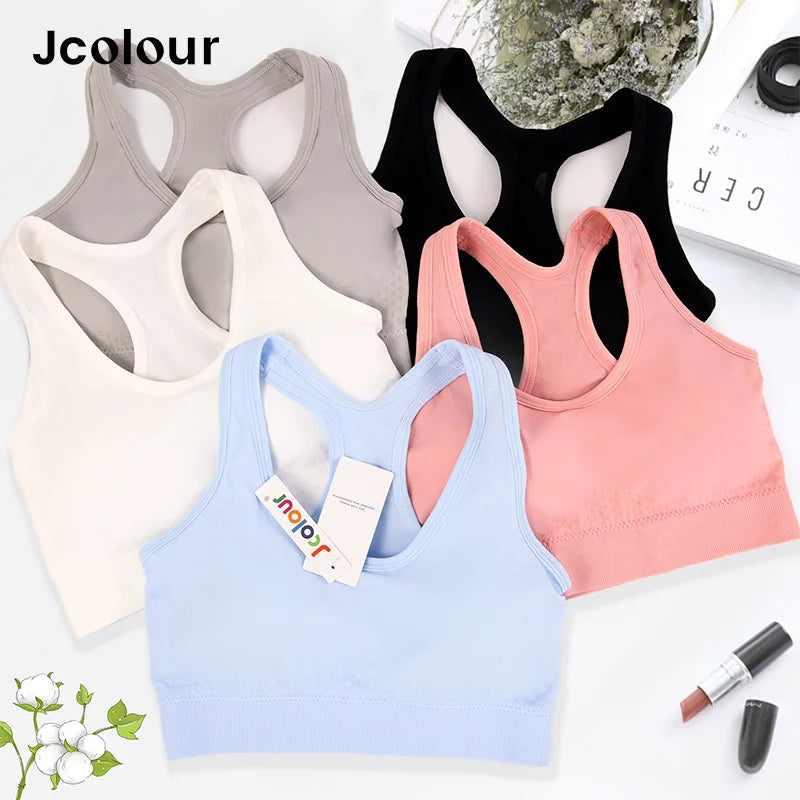 Sutiã esportivo sem costura, Top push up respirável à prova de choque feminino curto，Lingerie feminina，Poliéster，Respirável