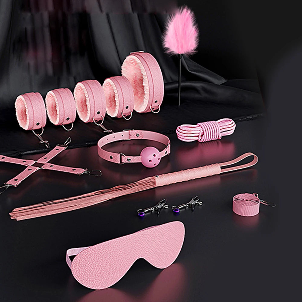 Brinquedos sexuais para mulheres bdsm casais sexuais kit adulto brinquedos sexy sexyshop acessórios eróticos algemas para sessão anal plug sexo jogo