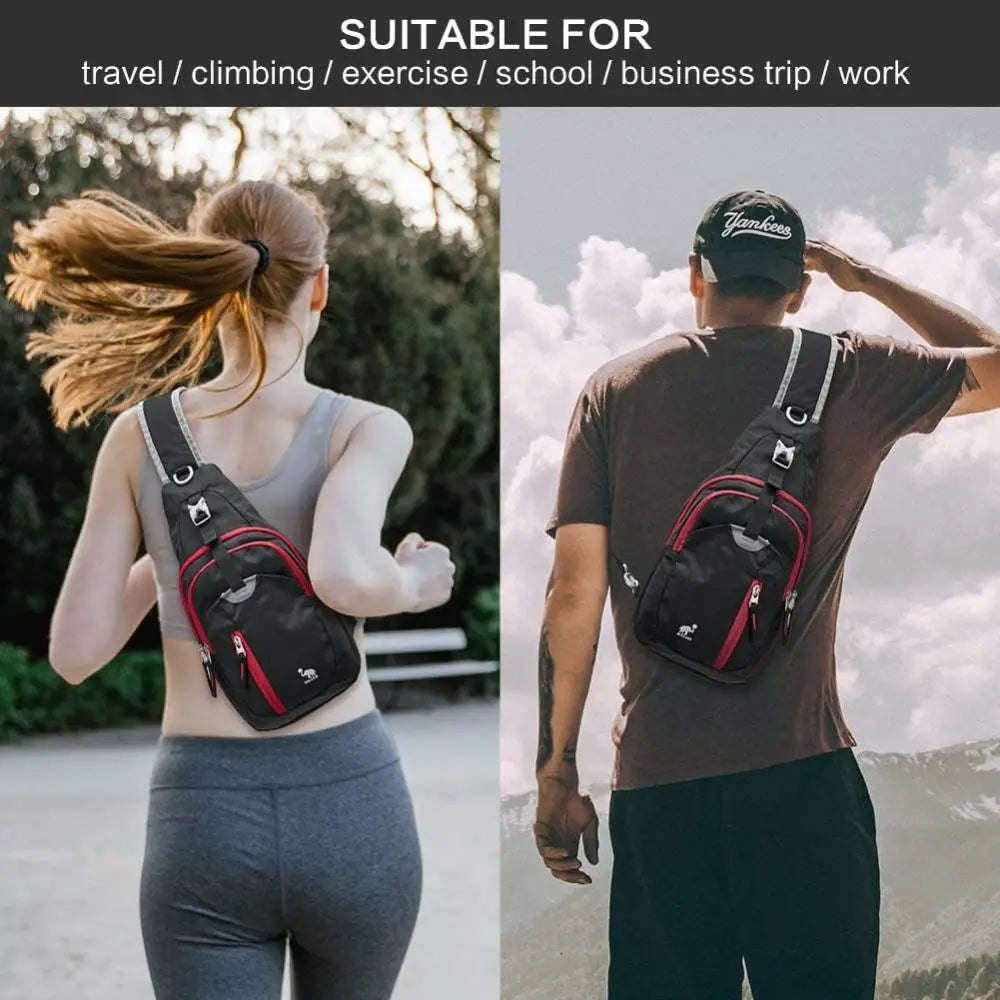 OIWAS Bolsa casual masculina de ombro, bolsa casual masculina com uma alça, leve, bolsa masculina para viagem, esporte