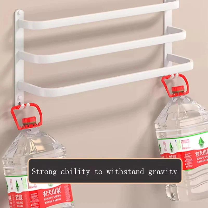 Cabide de toalha com gancho de suspensão montagem na parede toalheiro espaço alumínio moda barra toalha titular do banheiro