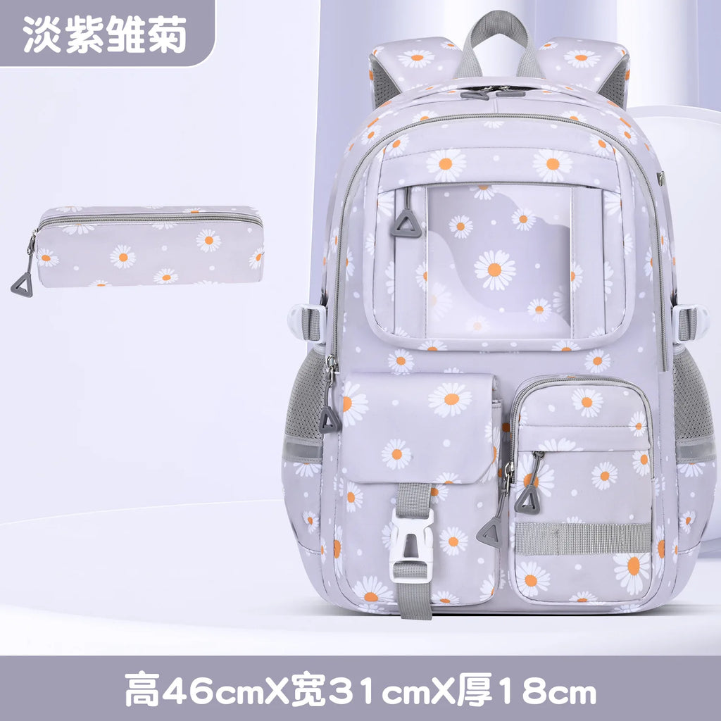 Crianças à prova dwaterproof água sacos de escola conjunto para meninas crianças mochila 3 pçs mochila ortopédica escola primária saco de livro