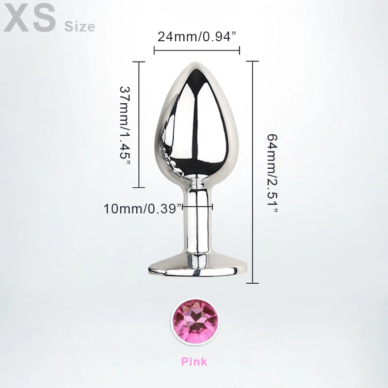 Mini plug anal de metal, dilatador, masturbador, suprimentos para adultos, massageador de próstata, dildo para mulheres, acessórios exóticos.